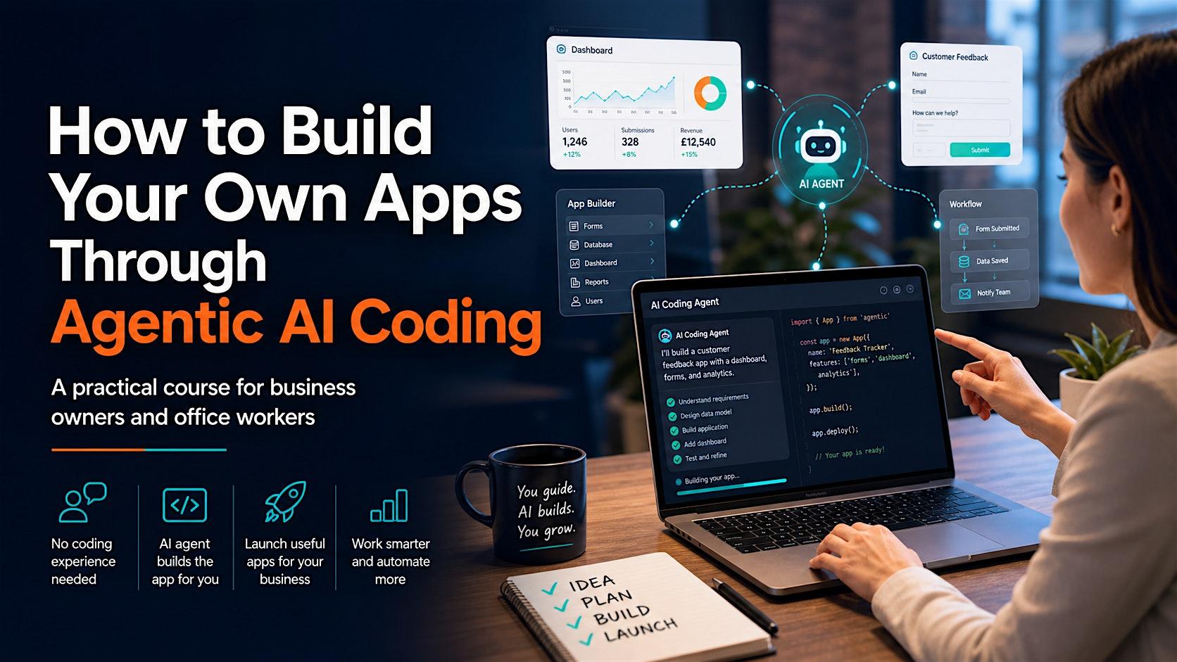 How to Build Your Own Apps Through Agentic AI Coding — course banner